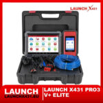 Launch X431 PRO3 V+ Elite Diagnostic Tool Full Kit with Tablet, SmartLink, and Accessories