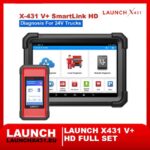 Launch X431 V+ SmartLink HD Full Set – Professional 24V Truck Diagnostic Scanner with Remote and Local Diagnosis