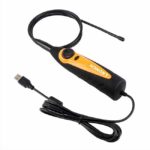 Launch VSP-600 handheld borescope with USB cable and adjustable LED inspection head.