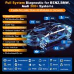 Launch X431 Creader Elite full system diagnostic flow for BMW Benz Audi with module mapping