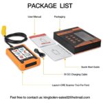 Launch CReader Elite full package including scanner, manuals, charging cable, and retail box